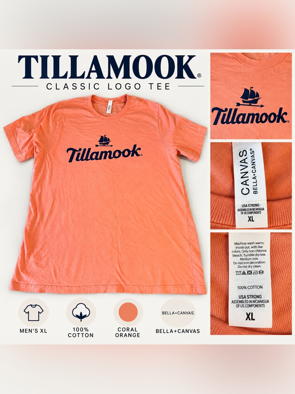 Tillamook Cheese Factory graphic tee XL
